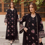 Zara Shahjahan - Lawn 3PC Embroidered Suit - zab1281