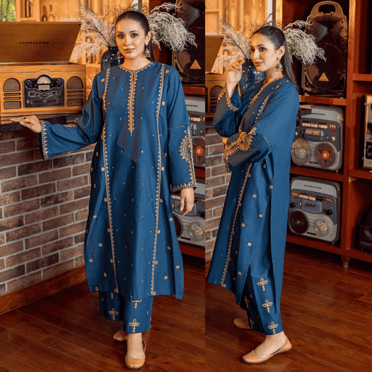 Urge 2Pc Embroidered Lawn Suite With Fully Embroidered trouser zab1290