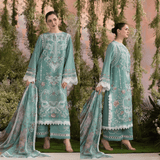 Sobia Nazir - Summer 3PC Lawn ChickenKari Embroidered Suit - zab1294