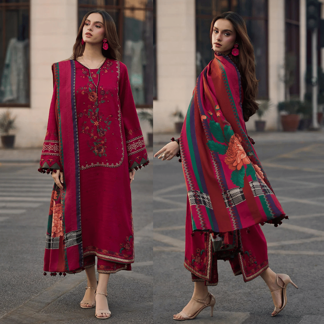 Zara Shahjahan - Lawn 3PC Embroidered Suit - zab1312