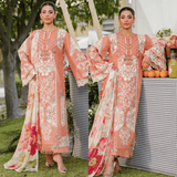 Elaf - Summer 3PC Lawn Chikenkari Embroidered Shirt - zab1320
