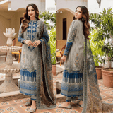 Asim Jofa - Summer 3PC Lawn Digital Print Dress - zab1321