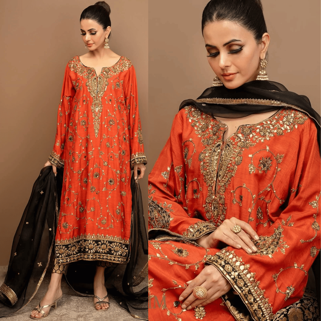 ZAB - 3PCs Embroidered Lawn Dress With Chiffon Dupatta - zab1334