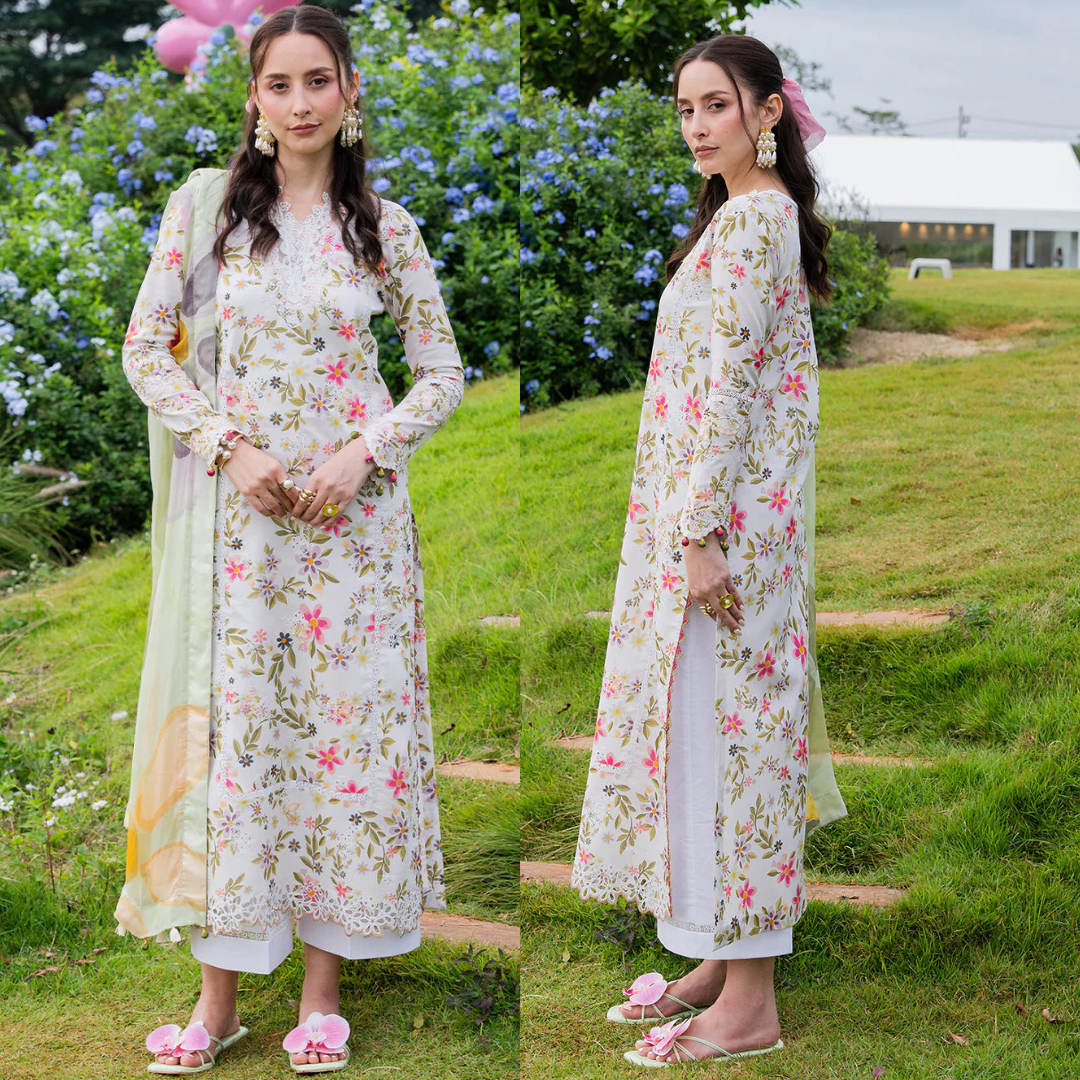 Zab - Summer 3PC Lawn Digital Printed Dress - zab1359