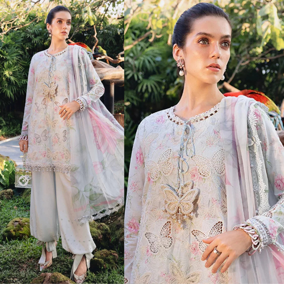 Zab - Summer 3PC Lawn Digital Printed Dress - zab1367