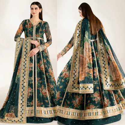 Zab - Summer 3PC Lawn Digital Printed Dress - zab1375