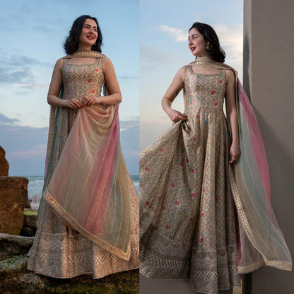 Zab - Summer 3PC Lawn Digital Printed Dress - zab1376