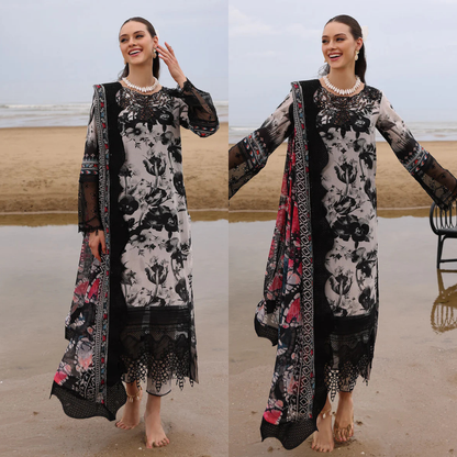 Zab - Summer 3PC Lawn Digital Printed Dress - zab1377