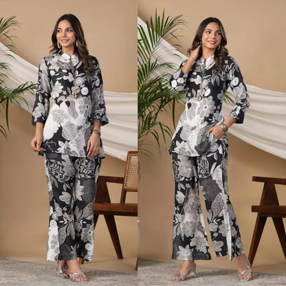 Sapphire - Summer 2PC Lawn Digital Printed Dress - zab1422