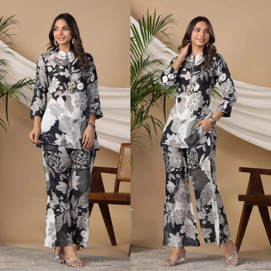 Sapphire - Summer 2PC Lawn Digital Printed Dress - zab1422