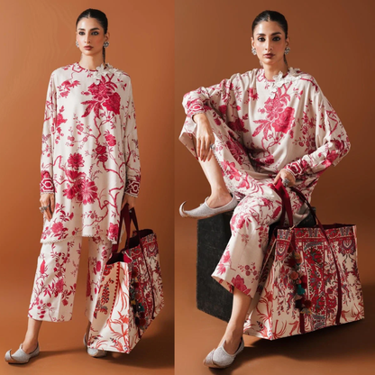 Sapphire - Summer 2PC Lawn Digital Printed Dress - zab1425