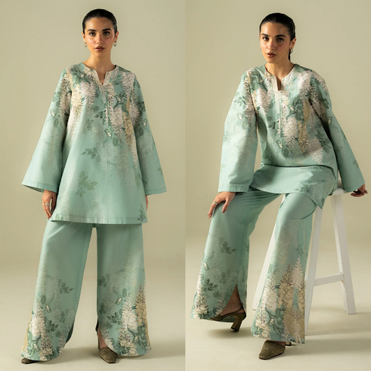 Sapphire - Summer 2PC Lawn Digital Printed Dress - zab1424