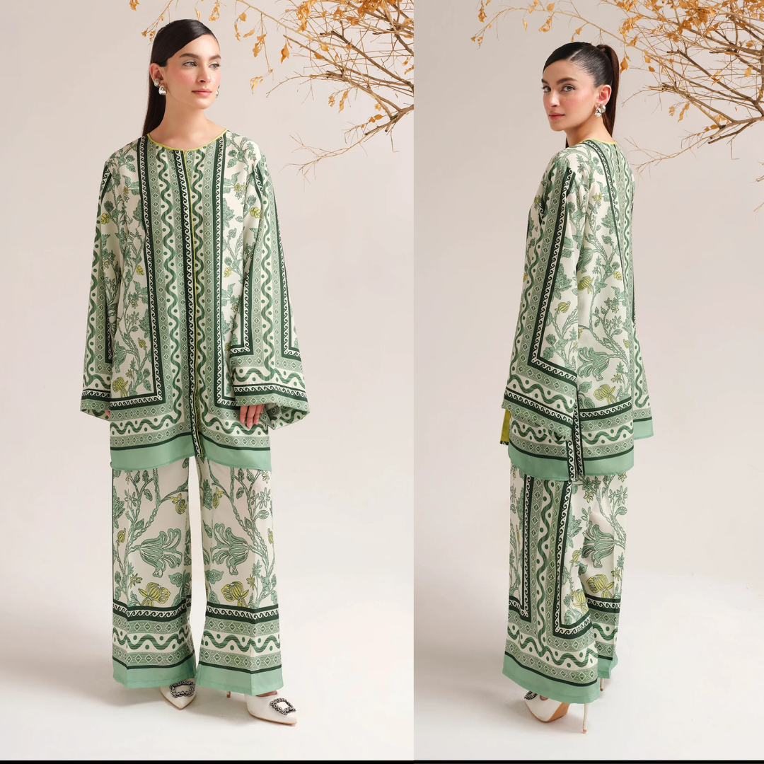 Sapphire - Summer 2PC Lawn Digital Printed Dress - zab1426