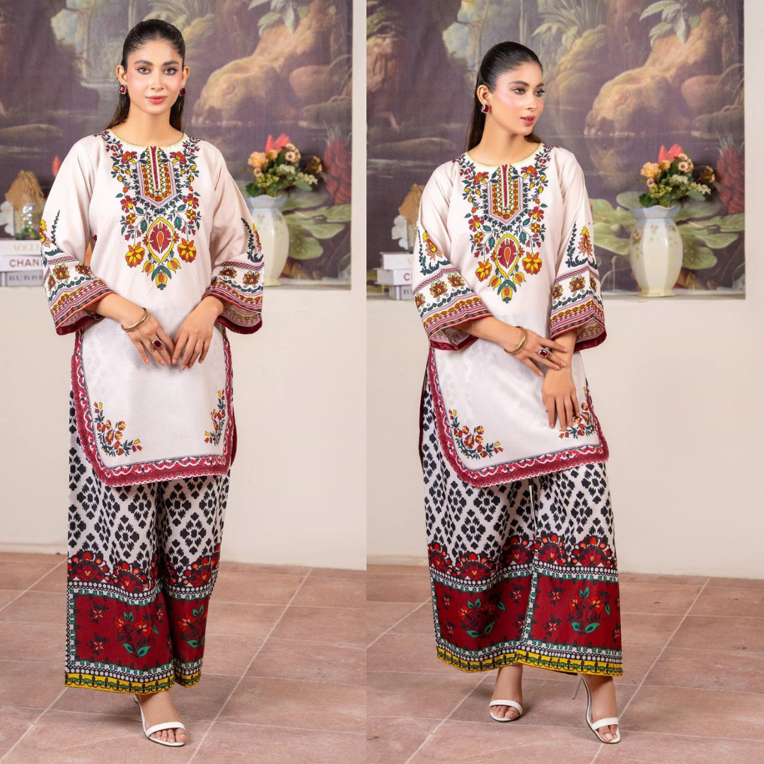 Sapphire - Summer 2PC Lawn Digital Printed Dress - zab1429