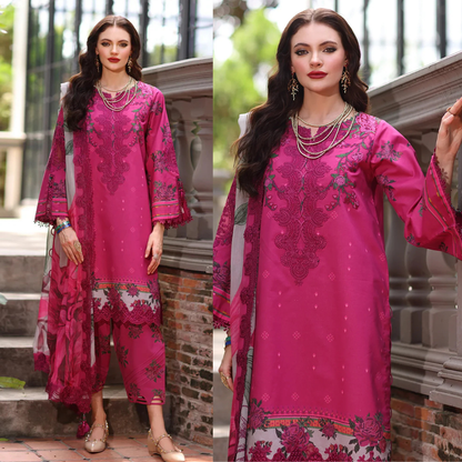 Charizma - Summer 3PC Lawn Digital Printed Dress - zab1446