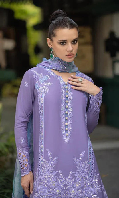 Mushaq - 3PC Chickan Kari Embroidered Lawn Suit. zab908