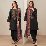 Maria B - 3PC Lawn ChickenKari Embroidered Suit - zab929
