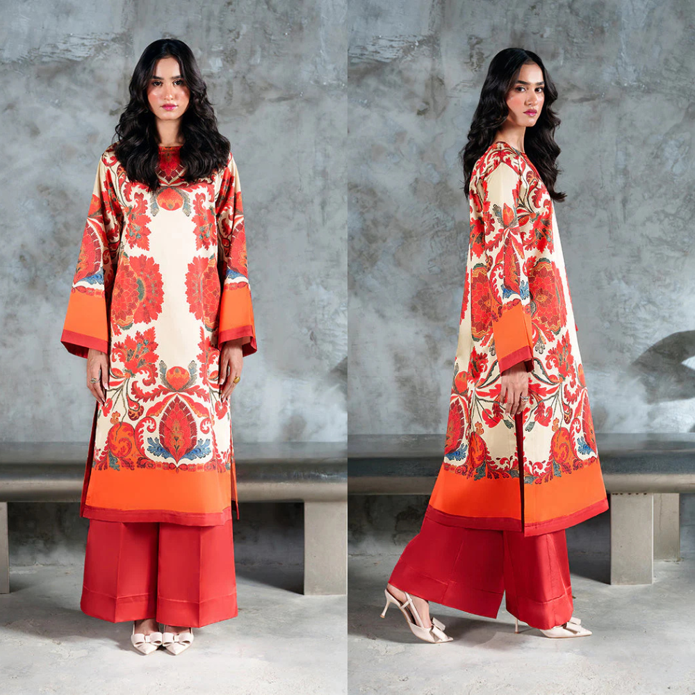 Zab - Summer 2PC Lawn Digital Printed Dress - zab1385
