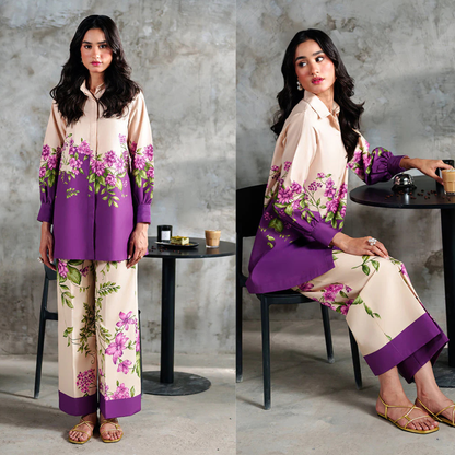 Zab - Summer 2PC Lawn Digital Printed Dress - zab1384