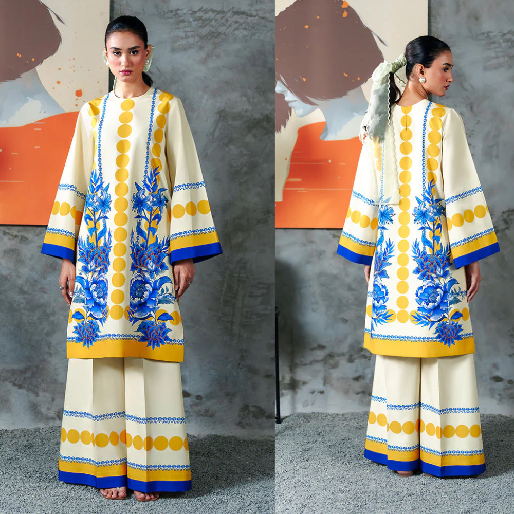 Zab - Summer 2PC Lawn Digital Printed Dress - zab1381