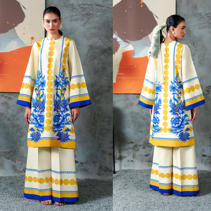 Zab - Summer 2PC Lawn Digital Printed Dress - zab1381