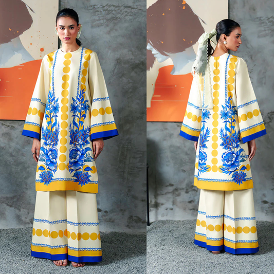 Zab - Summer 2PC Lawn Digital Printed Dress - zab1381