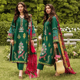 Zara Shahjahan - 3PC Lawn Embroidered Suit - zab1045