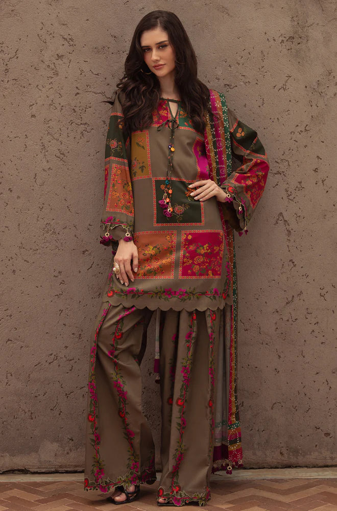 Charizma - Summer 3PC Lawn Digital Print Dress - zab1170
