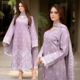 Sobia Nazir - Lawn Embroidered Suit - zab1050