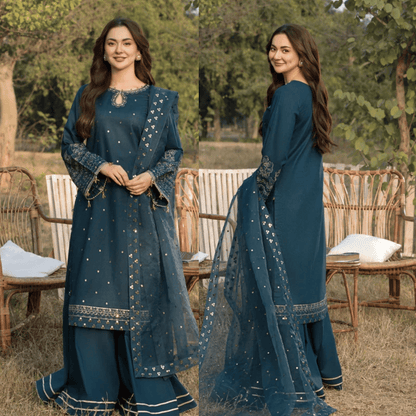 ZaraShahJahan -3PCs Embroidered Lawn Dress - zab1054