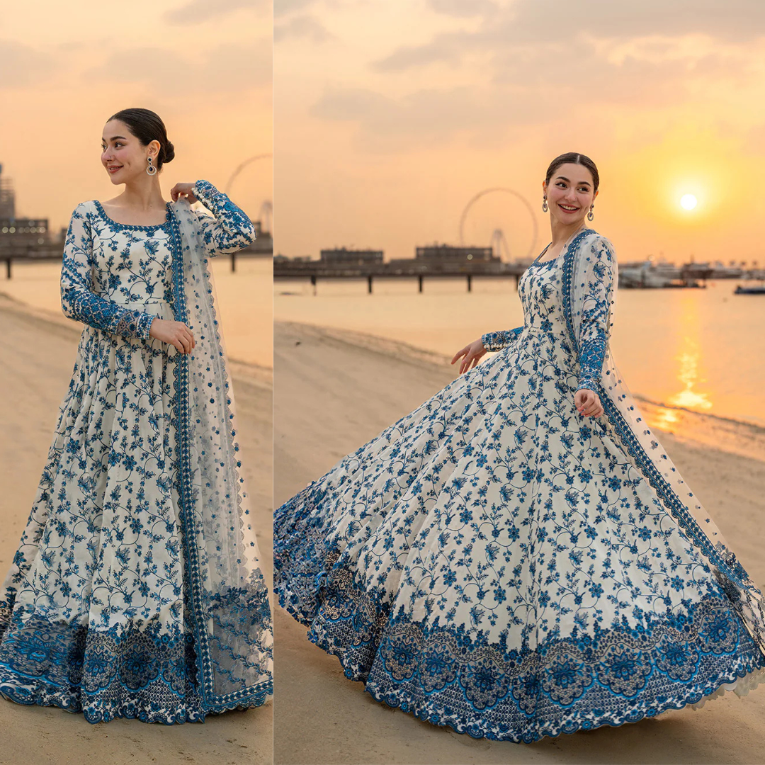 FAIZA SAQLAIN -Summer 3PC Lawn Digital Printed Suit - VL1387