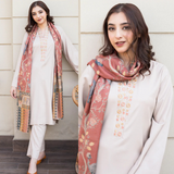 Asling - Winter 3PC Dhanak Embroidered Suit - zab1107
