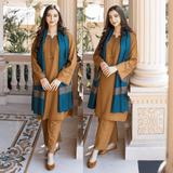 Asling - Winter 3PC Dhanak Embroidered Suit - zab1108