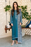 izel - Winter 3PC Dhanak Embroidered Suit - zab1226