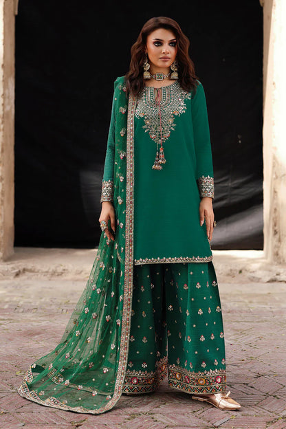 Zab - Unstitched 3 piece embroidered summer suit - zab1358