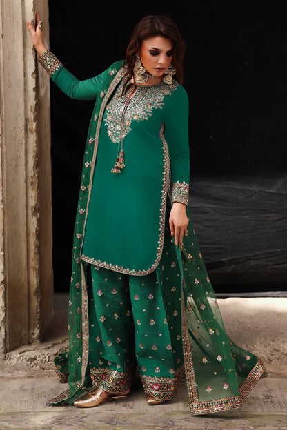 Zab - Unstitched 3 piece embroidered summer suit - zab1358