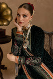 Ansub jahangir Embroidered Velvet 3piece suit - zab974