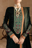Ansub jahangir Embroidered Velvet 3piece suit - zab974