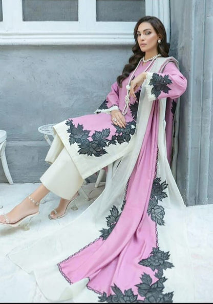 VL873 Karandi 3PC Printed Digital Printed Karandi Dupatta