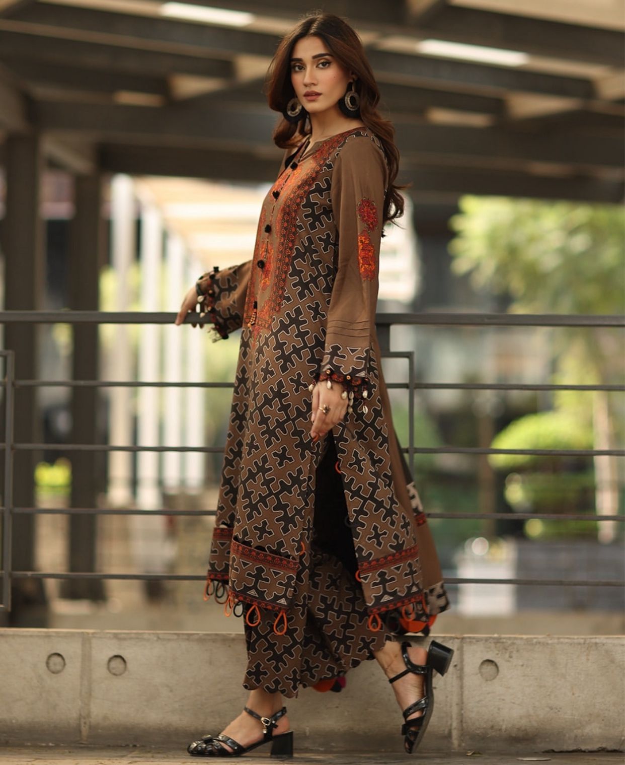 Asim Jofa - Winter 3PC Karandi Digital Print Dress - zab1221