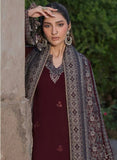 JAZMIN Dhanak Embroidered with Printed wool shawl - zab1224