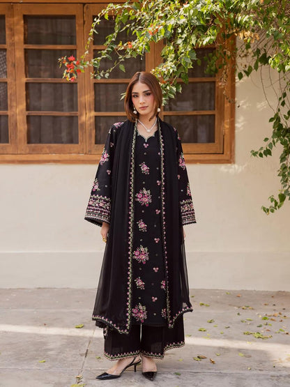 Zara Shahjahan - Lawn 3PC Embroidered Suit - zab1281