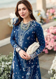 QALAMKAR Dhanak Full Embroidered Chikankari 3PC Suite - zab1115