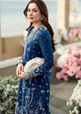 QALAMKAR Dhanak Full Embroidered Chikankari 3PC Suite - zab1115