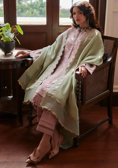 Zaha, unstitched 3 piece embroidered summer suit zab887
