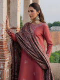 izel - Winter 3PC Dhanak Embroidered Suit - zab1227