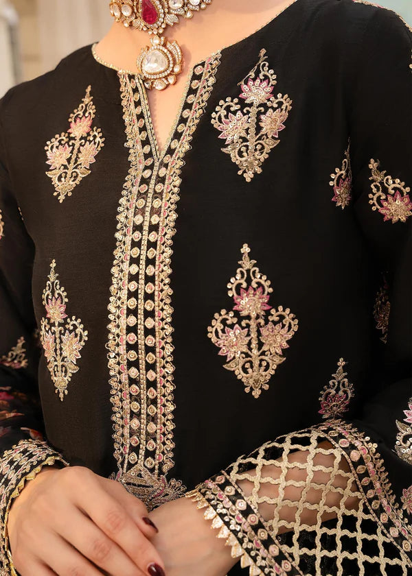 ZAB - Unstitched Luxury Lawn Heavy Embroidered 3PC Suit - zab1327