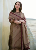 Florent - Winter 3PC Dhanak Embroidered Suit - zab1156