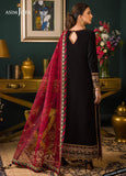Asim jofa Embroidered Velvet 3piece suit - zab976