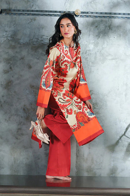 Zab - Summer 2PC Lawn Digital Printed Dress - zab1385